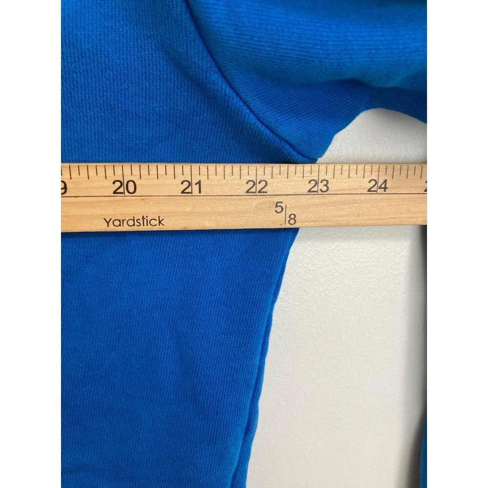 Adidas Hoodie Mens M Blue Pullover Trefoil Logo Athletic Casual